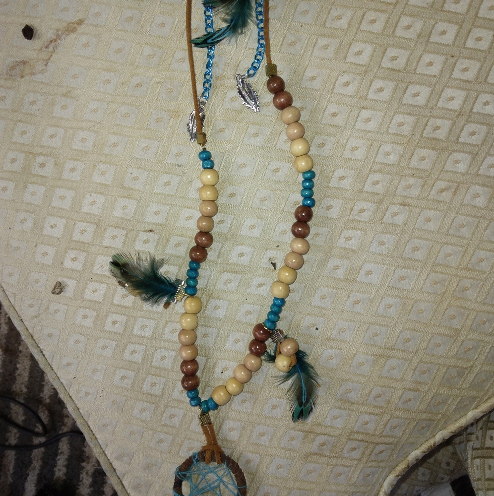 Handmade necklace and earrings